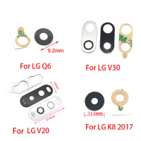2pcs Back Rear Camera Glass Lens For LG V20 V30 G2 G5 G7 G6 K8 2017 K51 K62 Plus Black with Glue Replacement Repair Spare Parts