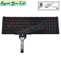 RU/Russian US Backlit Keyboard for Acer Nitro 5 AN515-56 AN515-57 Gaming Laptop Keyboards Red Light LG05P_N10BRL/N14BRL New