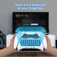 Wireless Keyboard for PS5 Controller Handle External Keyboard for Playstation5 ChatPad Keyboard