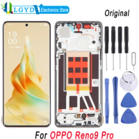 Original LCD Screen For OPPO Reno9 Pro LCD Display Digitizer Full Assembly Replacement with Frame