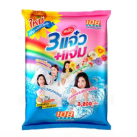 ผงซักฟอก 3 แจ๋ว 108 shop ขนาด 3000 กรัม 1 ถุง