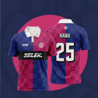 EFS × JERSEY POLO + T-Shirt, Nama dan Nombor Tersuai Percuma, Atasan Sukan Lelaki Lengan Pendek (Sai
