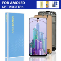 6.4" For AMOLED M31 lcd For Samsung M31 M315 SM-M315F/DS LCD Display Touch Screen Digitizer Assembly Replacement