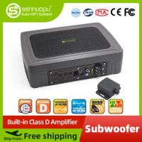Sennuopu T6 6x9 Car Speakers Automotive Audio Underseat Subwoofer Auto Carro Active Amplifier Sub Woofe Under the Seat for Car