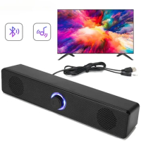 Home Theater Bluetooth Speaker Wired and Wireless Soundbar USB Powered Soundbar for TV Pc Laptop Gaming Surround Audio System