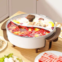 Plate Induction Hot Pot Food Dishes Noodle Thickened Electric Chinese Hot Pot Ramen Soup Vegetable Lamb Fondue Chinoise Cookware