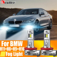 2x H11 H8 Led Fog Lights Headlight Canbus H16 H9 Car Bulb 6000K White Diode Driving Running Lamp 12v 55w For BMW F46 F23 F33 F83