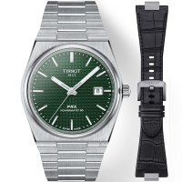 TISSOT 天梭錶 官方授權 PRX 40 205 復古新浪潮機械男錶(T1374071109100)
