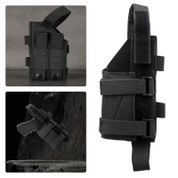 Tactical Gun Holster Molle Holster Universal Pistol Holster Airsoft Handgun Thigh Holster for Right Handed Shooters