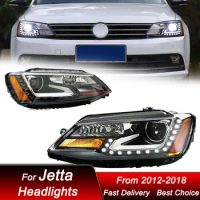 Car Headlights For Volkswagen VW Jetta MK5 2012-2018 US version LED Auto Headlamp Assembly Projector Lens Accessories Kit