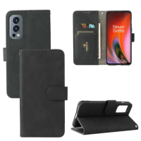 For OnePlus Nord 2 5G Luxury Flip Skin Texture PU Leather Card Slots Wallet Stand Case For OnePlus Nord 2 5G Phone Bag