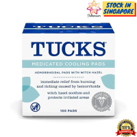 Tucks Medicated Cooling Pads 100 Count Witch Hazel Pad For Hemorrhoidals