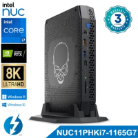 Intel NUC 11th NUC11PHKi7 Mini Pc Core i7-1165G7 NVIDIA GeForce RTX2060 6GB GDDR6 Thunderbolt 4 Wi-Fi 6 Mini Pc Windows 10 11