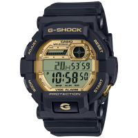 CASIO 卡西歐 G-SHOCK 黑金時尚 電子腕錶 禮物推薦 畢業禮物 50.8mm / GD-350GB-1