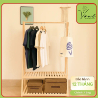 TOP Vòm Decor Kệ Treo Quần Áo Chữ A Gỗ Thông Mỹ Cao Cấp | Có Tầng Để Túi & Giày, Decor Shop Mã AT1
