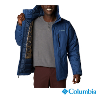 Columbia哥倫比亞 男款Omni-Tech防水極暖連帽外套-深藍 UWE67640NY / FW22