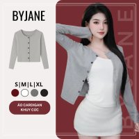 (MỞ BÁN) Áo Khoác Cardigan Nữ Dáng Dài Có Cúc  Thanh Lịch BYJANE – 945COD