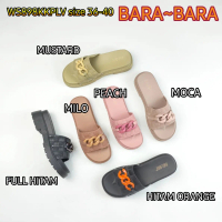 WS898KKPLV BARA BARA ORIGINAL jelly sandal karet wedges empuk murah selop wanita barabara import