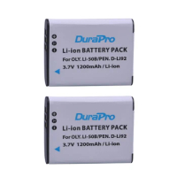 DuraPro 2pc 1200mAh Li-50B D-Li92 Li 50B D LI92 Li-ion Battery For Olympus SP 810 800uz u6010 u6020 u9010 SZ14 SZ16 d755 U1010