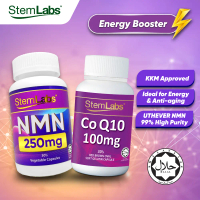 [Jakim Halal] StemLabs Pakej Energy Booster Duo CoQ10 100mg & NMN 250mg 30's | 30 Hari | Anti-penuaa