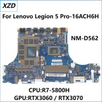 NM-D562 Mainboard For Lenovo Legion 5 Pro-16ACH6H Laptop Motherboard With R7-5800H CPU RTX3060/RTX3070 GPU 100% TEST OK