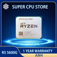 AMD Ryzen 5 5600G R5 5600G 3.9GHz Six-Core Twelve-Thread 65W CPU Processor L3=16M 100-000000252 Socket AM4 NEW Withou cooler
