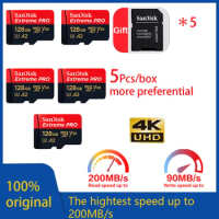 SanDisk Extreme Pro Memory Card - Available in 1TB, 512GB, 400GB, 256GB, 128GB, 64GB - A2 TF Card With Adapter, Up to 170MB/s Sp