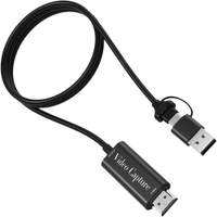 【小婷電腦】VC04 Type-C+USB二合一轉HDMI接頭4K 60Hz影像擷取卡 2m長外接採集卡 Switch