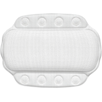 《KELA》吸盤式浴缸頭枕(白32cm) | 浴缸防水枕頭