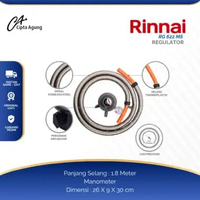 RINNAI SELANG GAS REGULATOR RG 622 MS RG622MS RG 622MS RG622 MS REGULATOR RINNAI KOMPOR RG622MS // B