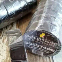 GRATIS ONGKIR ISOLASI KABEL LISTRIK HITAM GOLD TAPE KECIL PVC