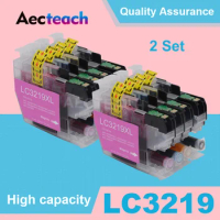 Aecteach 2 sets LC-3219 Ink Cartridge LC 3219 XL Compatible For Brother MFC-J5930DW MFC-J6530DW MFC-J6930DW MFC-J6935DW Printer