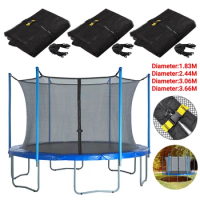6/10/12/14 Feet 6/8 Poles Trampoline Protective Net Nylon Trampoline for Kids Children Jumping Pad Safety Net Protection Guard