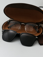開車磁吸墨鏡套鏡男半框夾片偏光太陽眼鏡可配近眼鏡框雙層TF5683