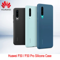 Original Huawei P30 P30 Pro Case HUAWEI Official Liquid Silicone Protective Cover Microfiber Insided Huawei P 30 P 30Pro case
