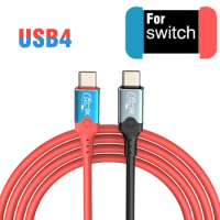 Thunderbolt 4 Cable USB4 for Nintendo Switch Game 40gbps Type c 240W Super Fast Charging Cable for Laptop PC Phone Camera