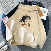 Racoon hoodies women aesthetic anime long sleeve top Hood women 90s sweater