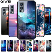 Tempered Glass Phone Cases For One plus Nord 2 5G Case Nord2 Hard PC Back Cover for Oneplus Nord CE / CE 2 CE2 5G Fundas Shells