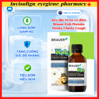 [Brauer 1929 chính hãnġ] Siro giảm ho có đờm cho trẻ từ 2 tuổi Brauer Manuka Honey Chesty Cough
