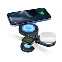 Wireless Charger Stand 15W Qi Fast Charging Dock Station For Samsung Galaxy S20 IPhone 13 12 11 Pro Max IWatch Airpods Pro