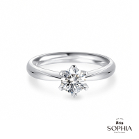 SOPHIA 蘇菲亞珠寶 - 經典六爪 50分 GIA D/SI1 18K金 鑽石戒指