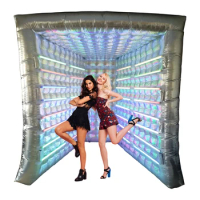 Hot Selling 360 Degree Photo Booth Background Parts Inflatable 360 Degree Photo Booth Shell Background With Led Light