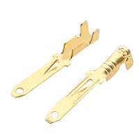 ￼Đầu cos đực 2.8 đồng mạ - Túi 100 chiếc - DJ611-2.8A