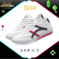 GSI Arsa Sepatu Sneakers Wanita Kekinian Kasual Cewek Korean Style Sol karet shoes 1162 Casual Kulit