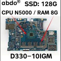For Lenovo Ideapad D330-10IGM Laptop Motherboard.81h3 HSB JMV-6 E89382 motherboard with CPU N5000 RAM 8G SSD 128G 100% test work