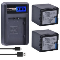 2PCS 3000mAh CGA-DU21 VW-VBD210 Battery+LCD USB charger for Panasonic NV-GS330 GS400 GS408 GS500 GS508 MX500 PV-GS90 GS120 GS150