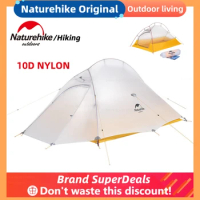 Naturehike Cloud Up 10D Nylon Double Tent Upgraded Camping Tent Waterproof Outdoor Tourist Ultralight Nature hike 10D Camp Tent