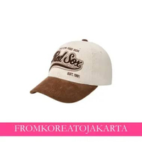 eM LB Varsity Corduroy Color Block Ball Cap - Boston Brown