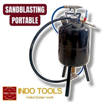 SANDBLASTING Pot (SANDBLASTING PORTABLE) 25L. SANDPOT SANPOT SANPOD termurah hanya perlu colok kompr