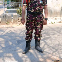 Kain loreng banser Nasional WR waterproof anti air dan tidak luntur